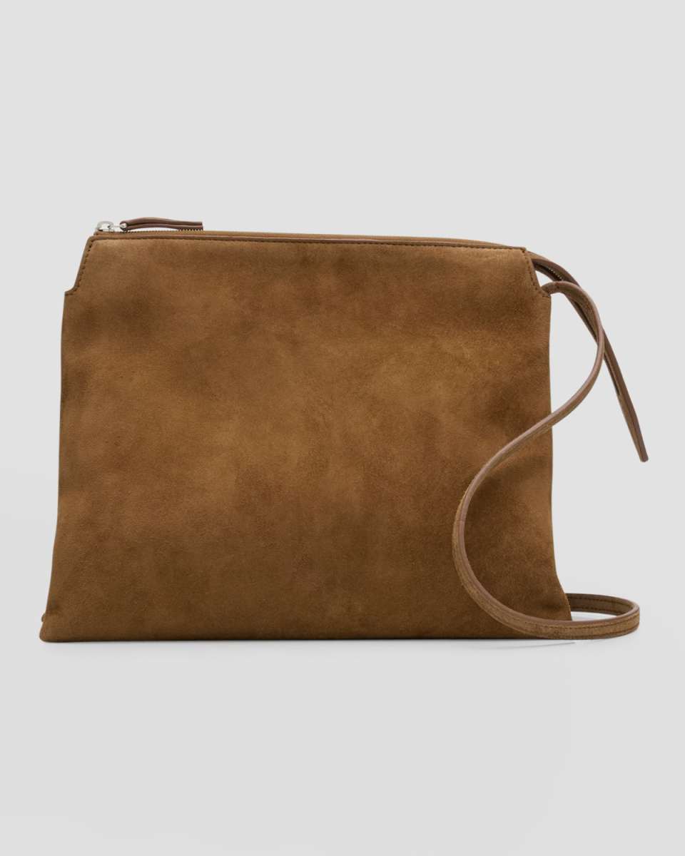 Nu Twin Crossbody Bag in Suede